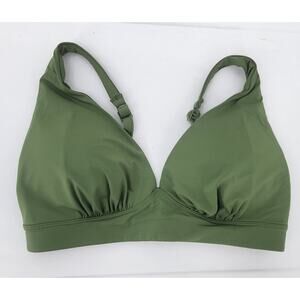 Knix Green‎ Swim Top Size Medium Padded Cup Bikini Top